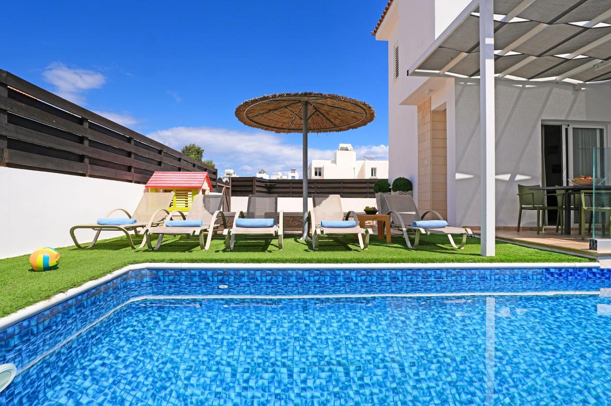 פרוטאראס Villa White Star - 100M From Serena Beach מראה חיצוני תמונה