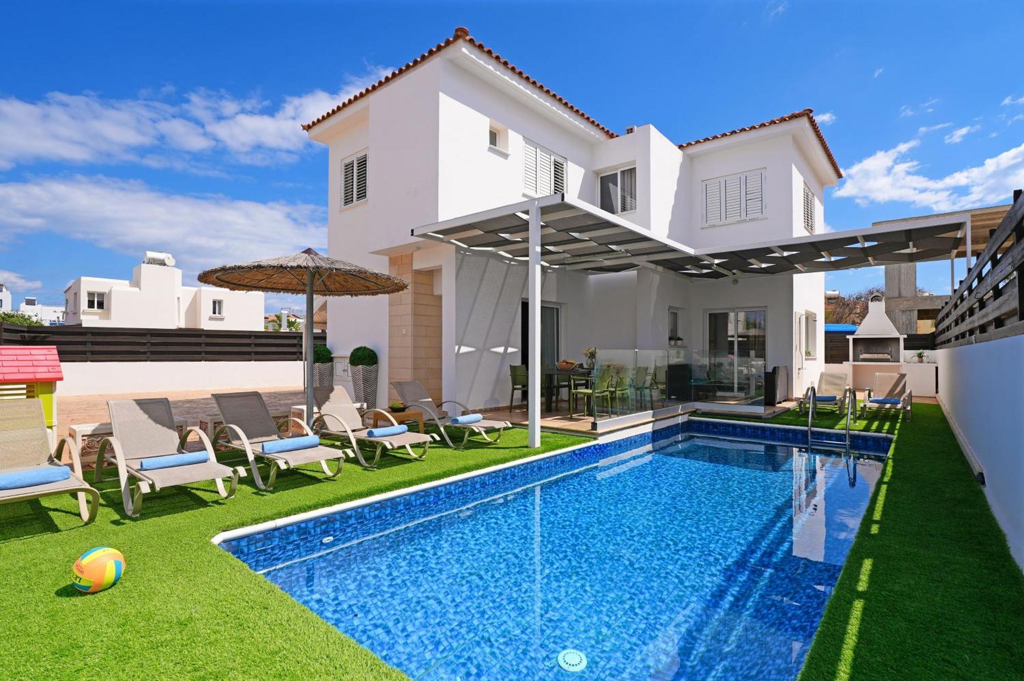 פרוטאראס Villa White Star - 100M From Serena Beach מראה חיצוני תמונה